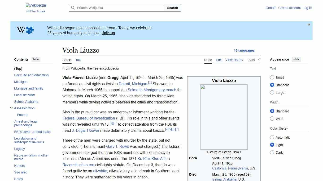 Viola Liuzzo - Wikipedia