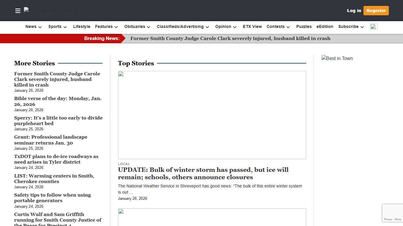 News, business, sports and more Tyler Morning Telegraph